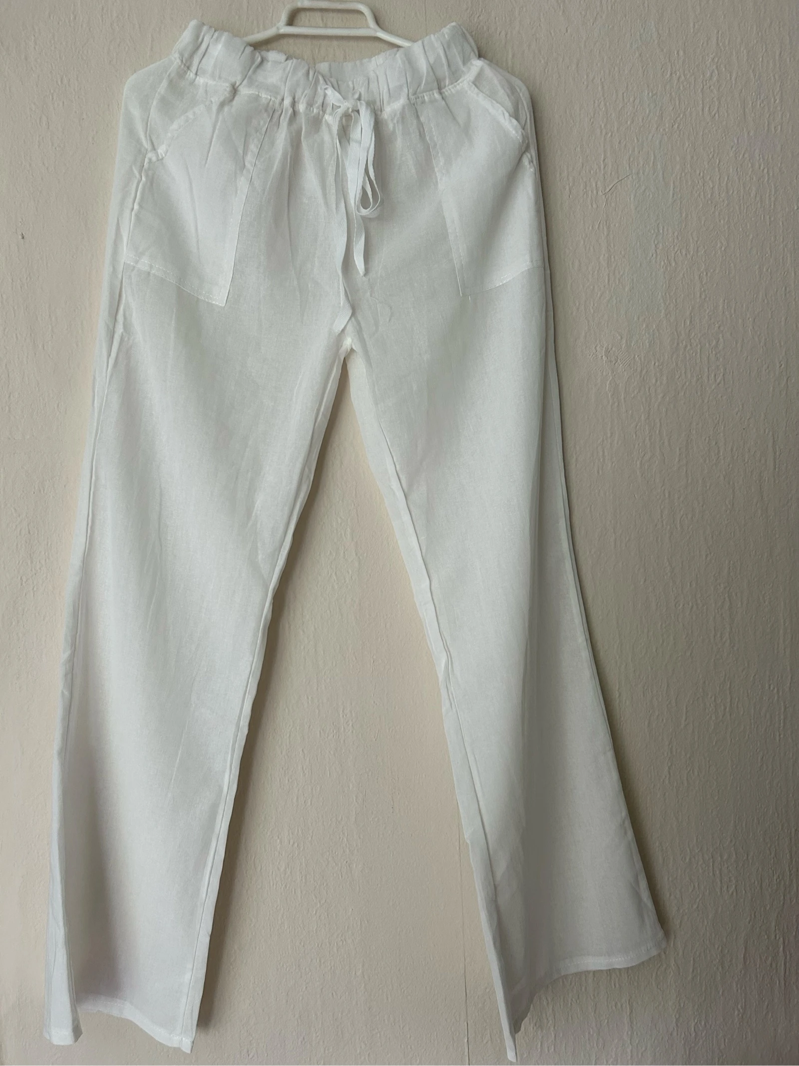 White Lightweight Summer Pants